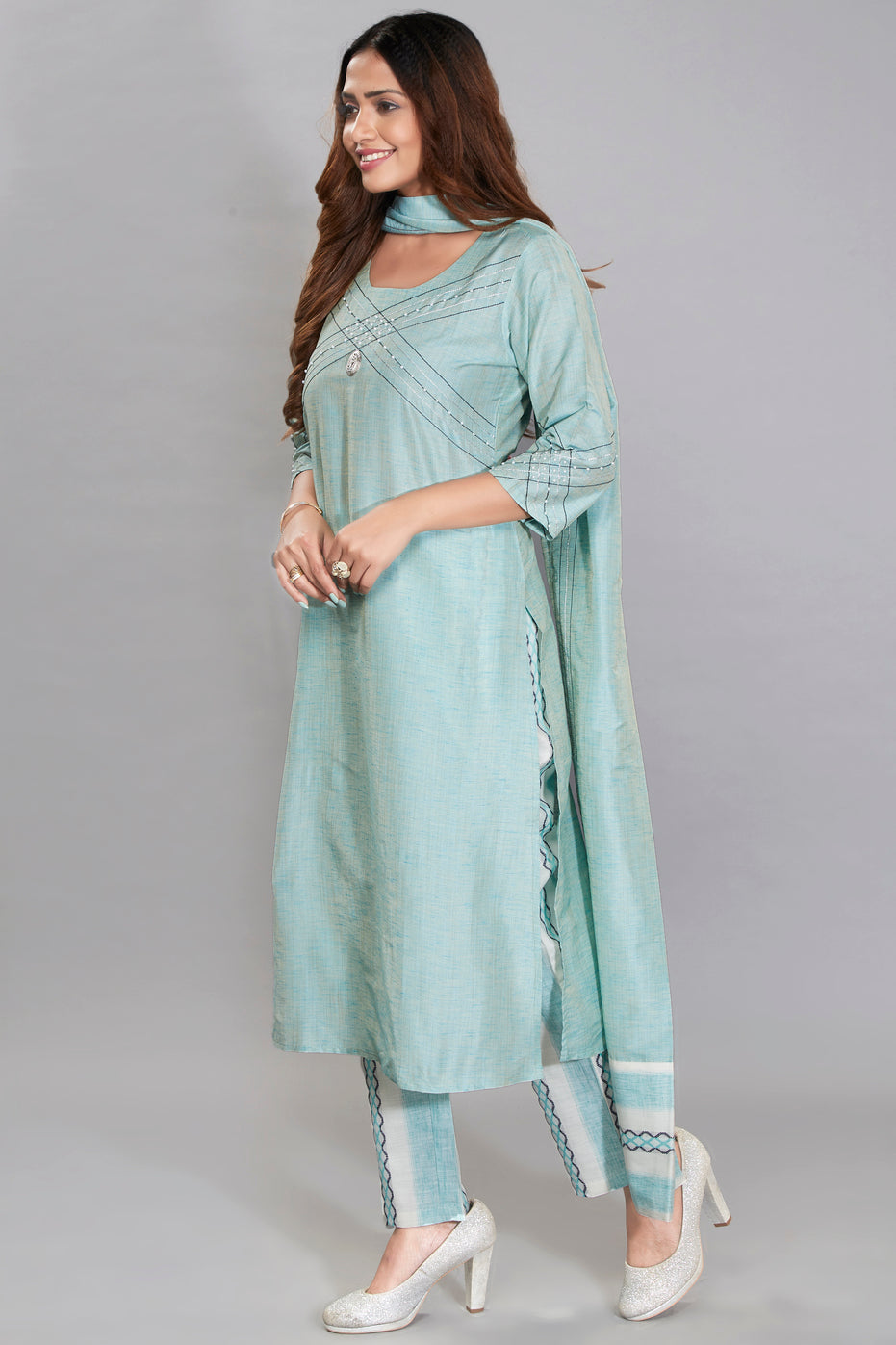 Kurti Set With Dupatta