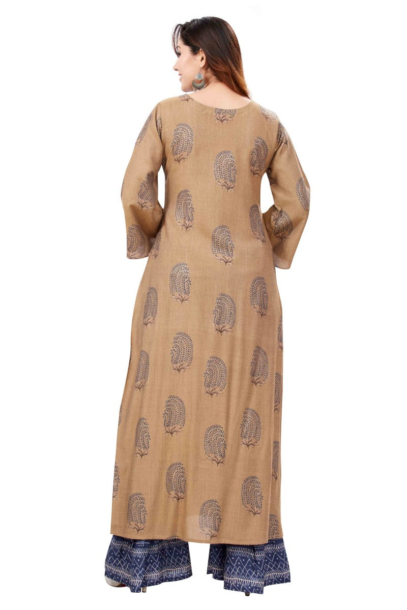 Chique indo western Printed Kurti With Palazzo