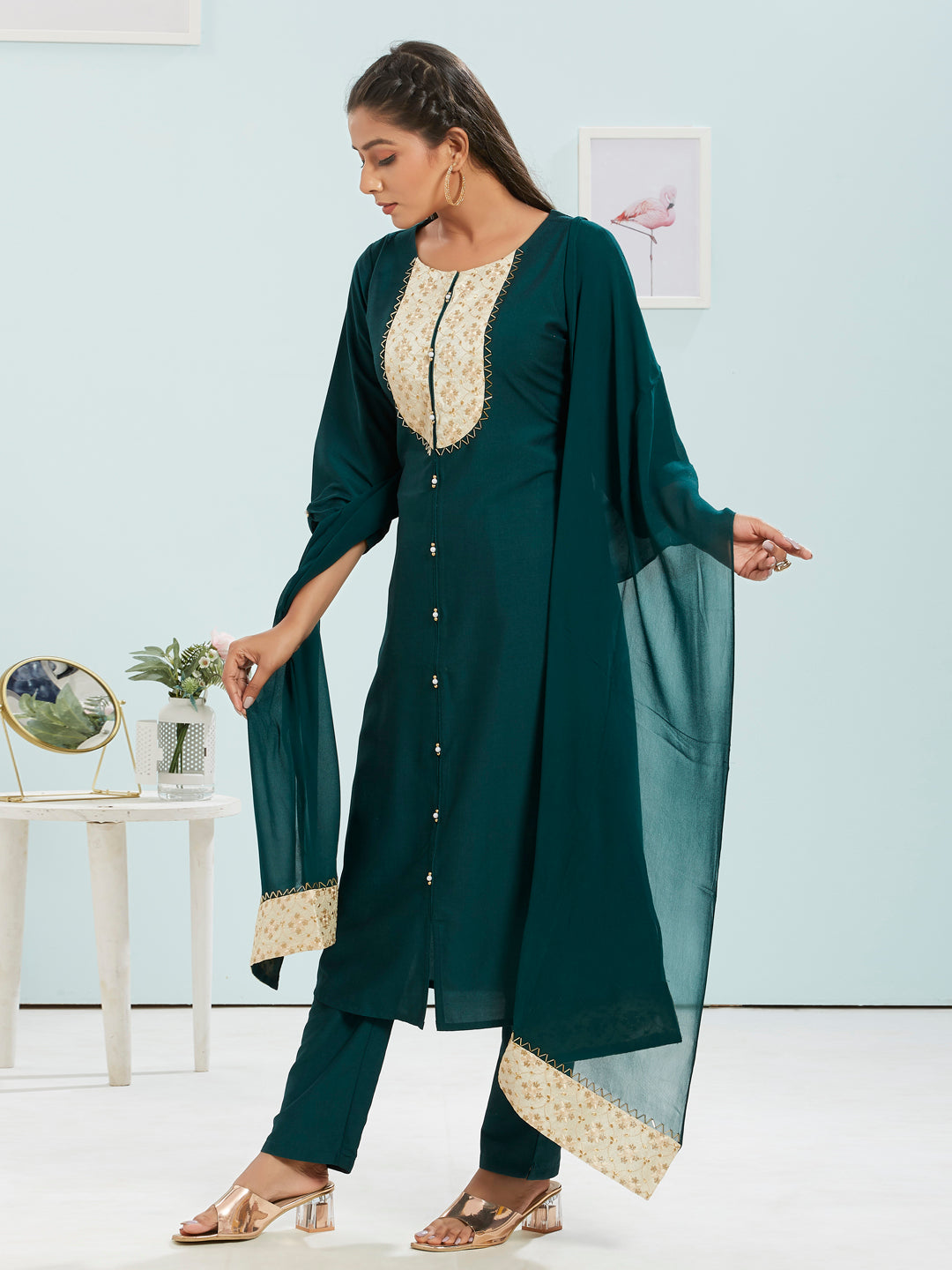 23168 indira apparel design designer fancy kurti set wholesaler surat  gujarat